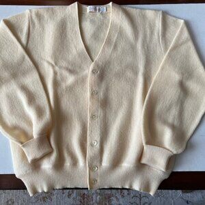 John L. Ashe Quinpaca Wool Sweater - Butter Yellow - Size XL